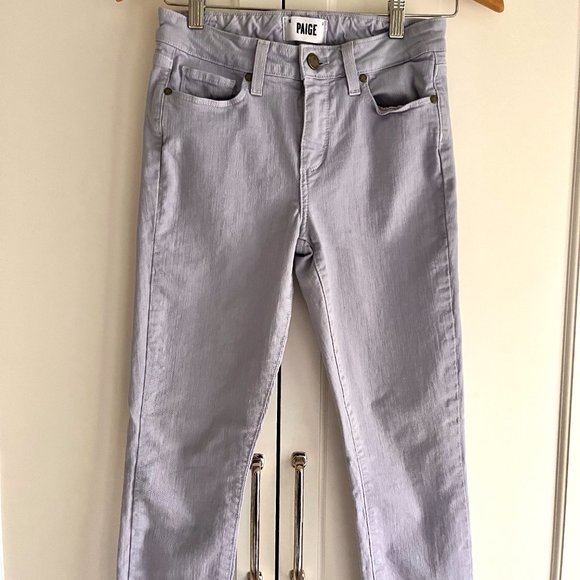 PAIGE Hoxton High Rise Light Violet Stretch Skinny Jeans Women Size 25 - Picture 3 of 10